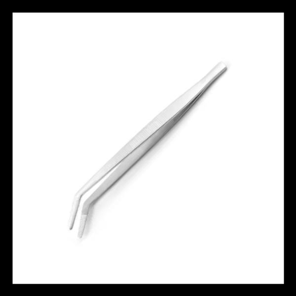 Gebogene Futterpinzette 30cm "Rostfrei"