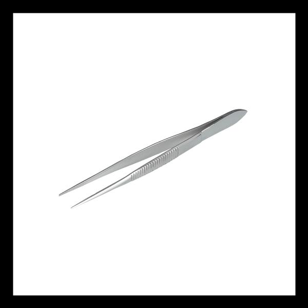 Gerade Futterpinzette 20cm aus rostfreiem Stahl